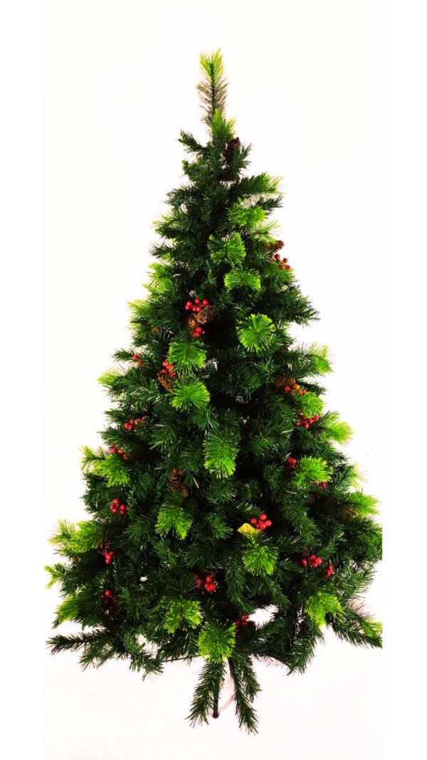 Pino Real Radiata con berries y piñas 180cm verde