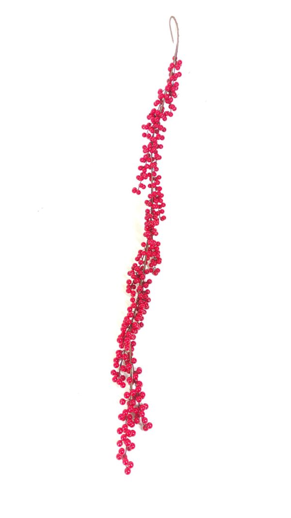 Guirnalda Berries 120cm Rojo unidad - Image 2